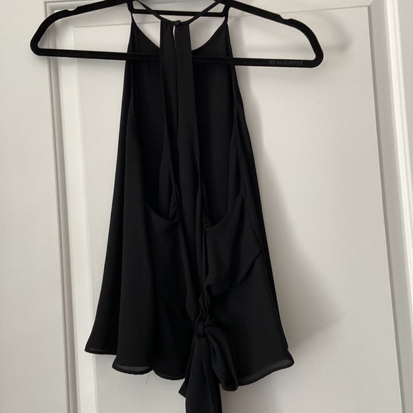 High Neck Halter-like Top with Tie in the Back - Picture 2 of 3